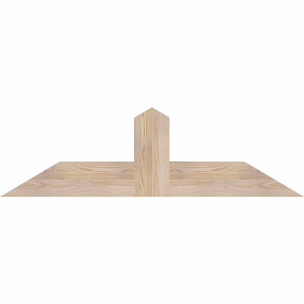 Ekena Millwork Portland Smooth Timber Gable Bracket, Douglas Fir, 48"W x 14"H x 5 1/2"D x 5 1/2"F, 7/12 Pitch GBW048X14X0606POR00SDF - main